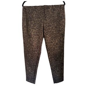 Zara Women’s Trouser Leggings Leopard Print  XL